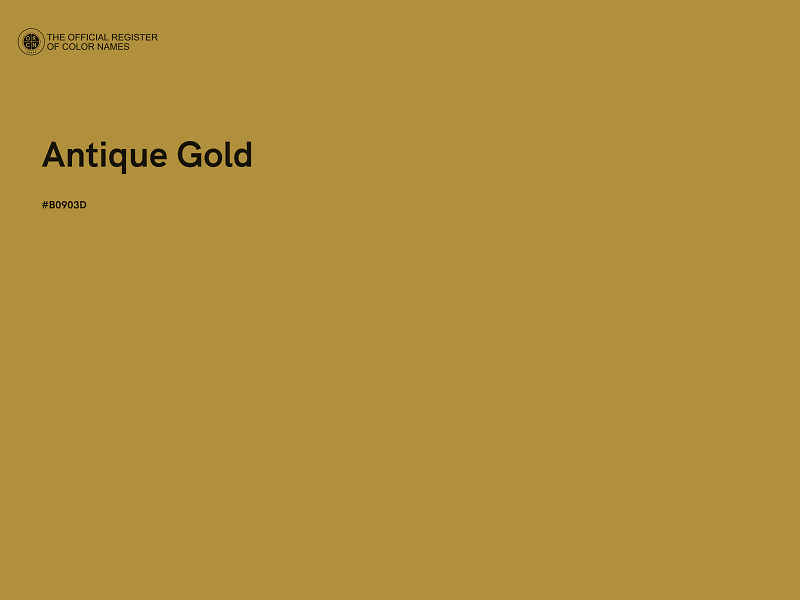 #B0903D - Antique Gold color image