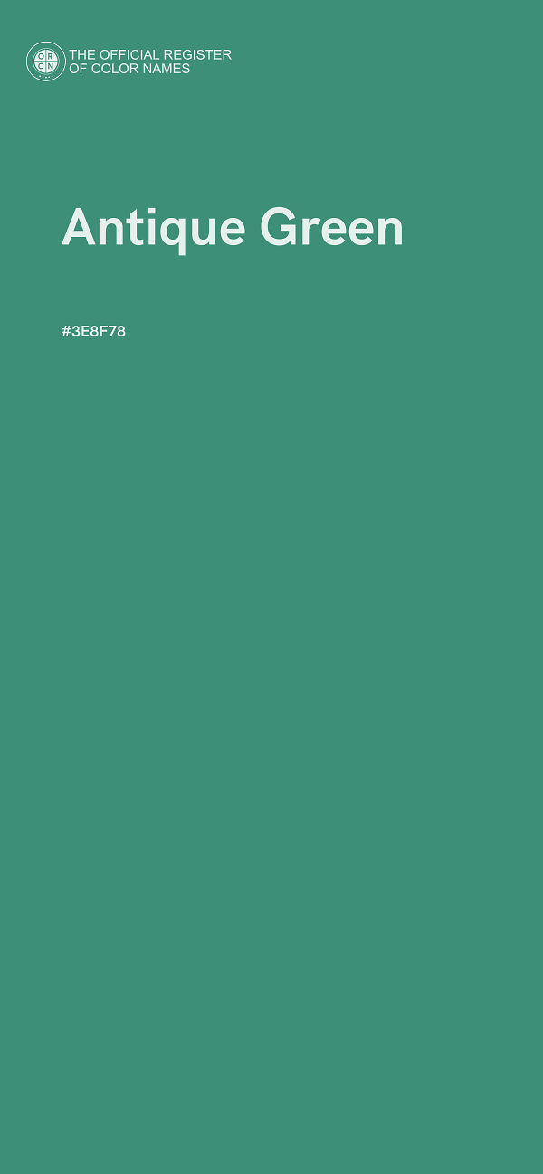 #3E8F78 - Antique Green color image