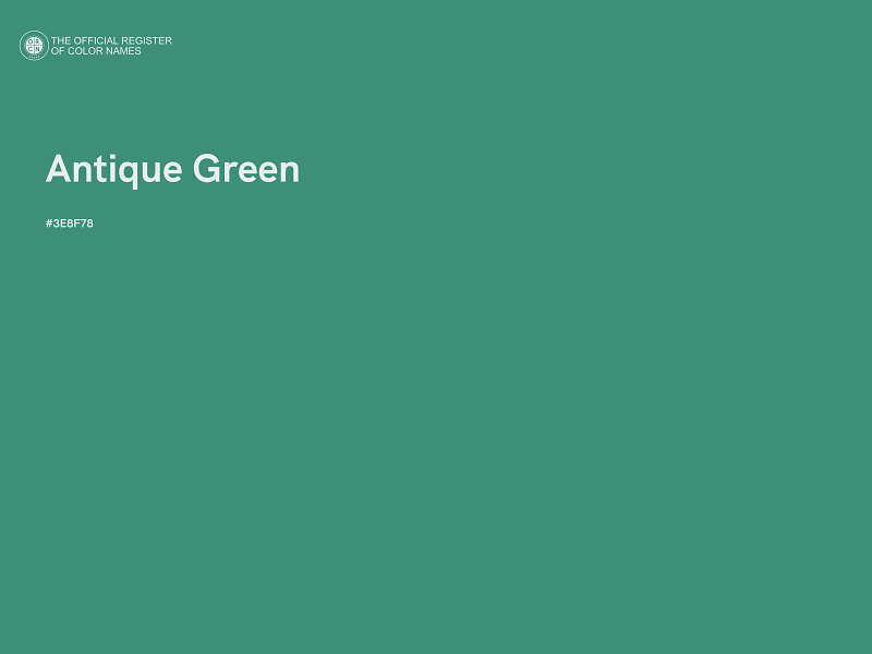 #3E8F78 - Antique Green color image