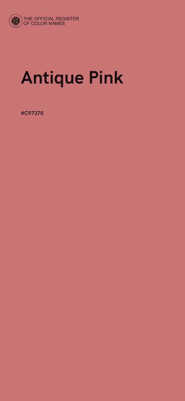 #C97375 - Antique Pink color image