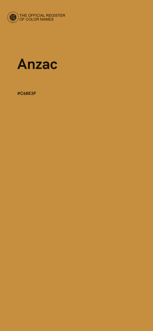 #C68E3F - Anzac color image