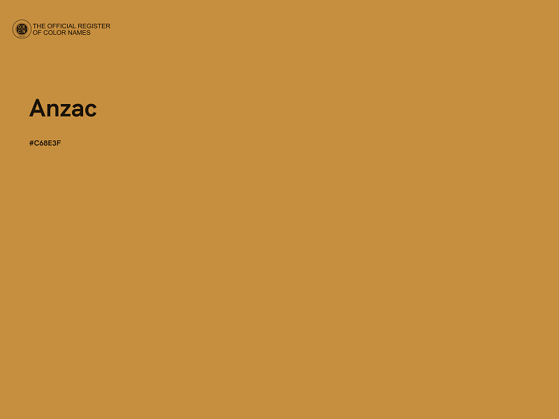 #C68E3F - Anzac color image