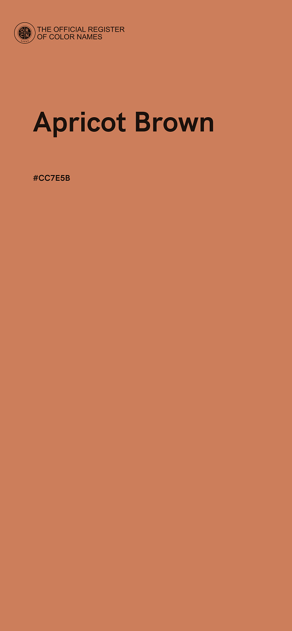 #CC7E5B - Apricot Brown color image