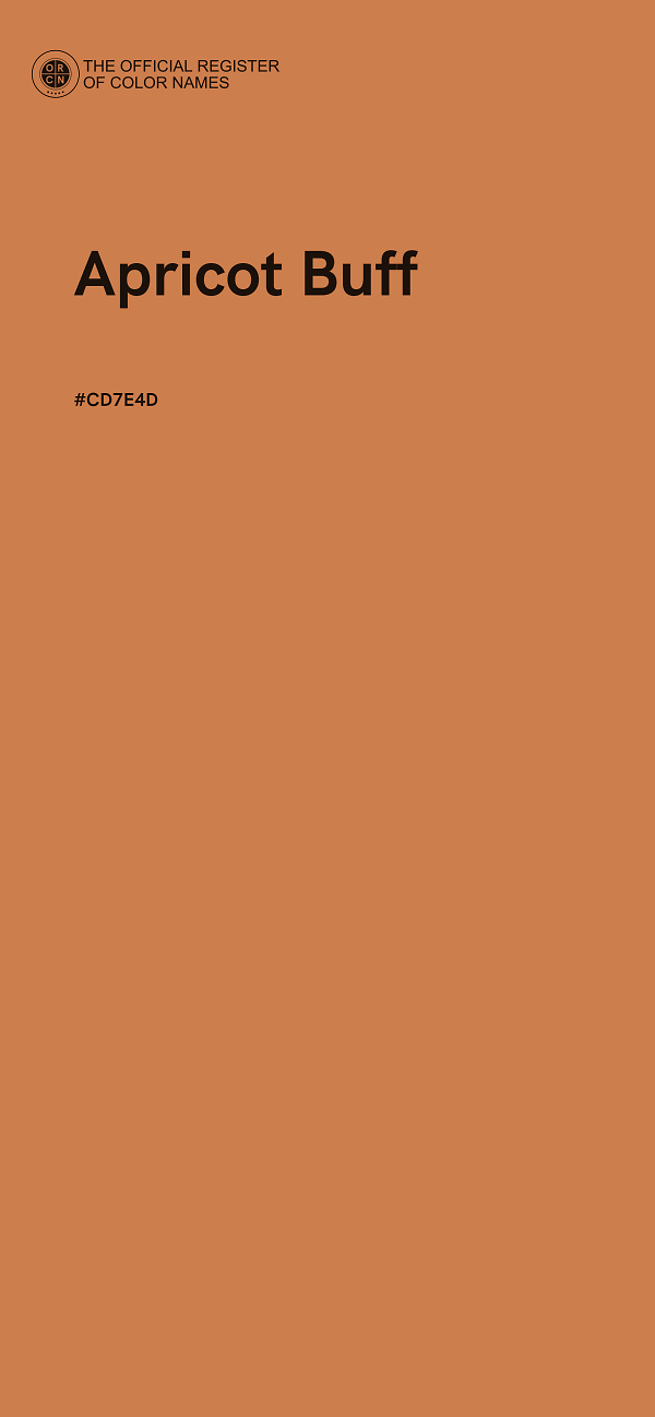 #CD7E4D - Apricot Buff color image