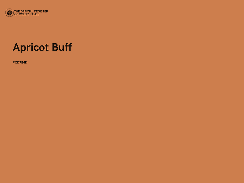 #CD7E4D - Apricot Buff color image