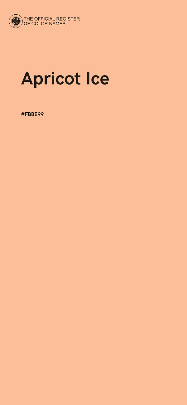 #FBBE99 - Apricot Ice color image