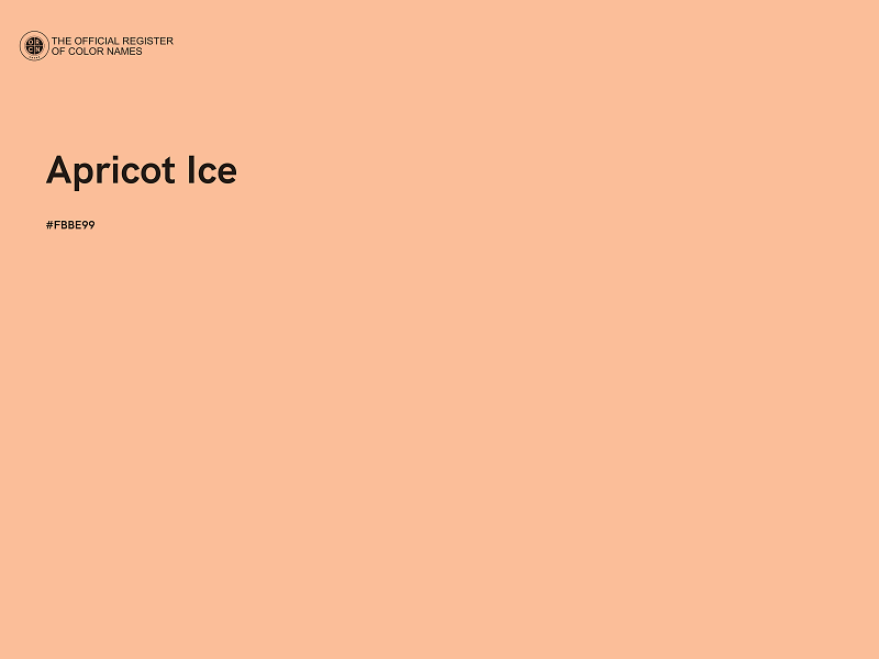 #FBBE99 - Apricot Ice color image