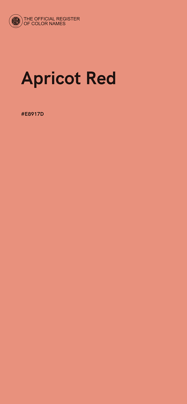 #E8917D - Apricot Red color image
