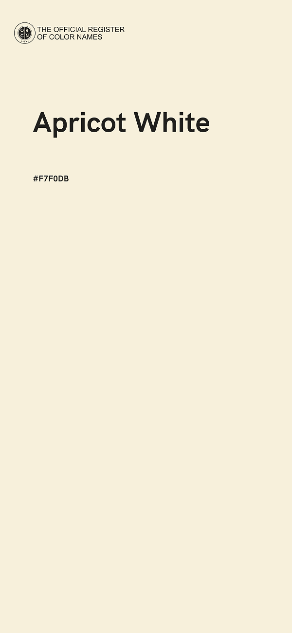 #F7F0DB - Apricot White color image