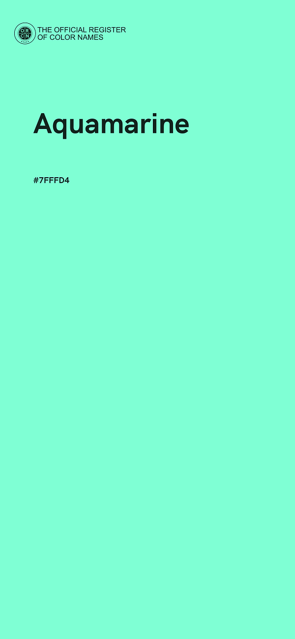 #7FFFD4 - Aquamarine color image