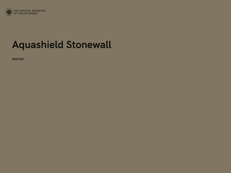 #807661 - Aquashield Stonewall color image