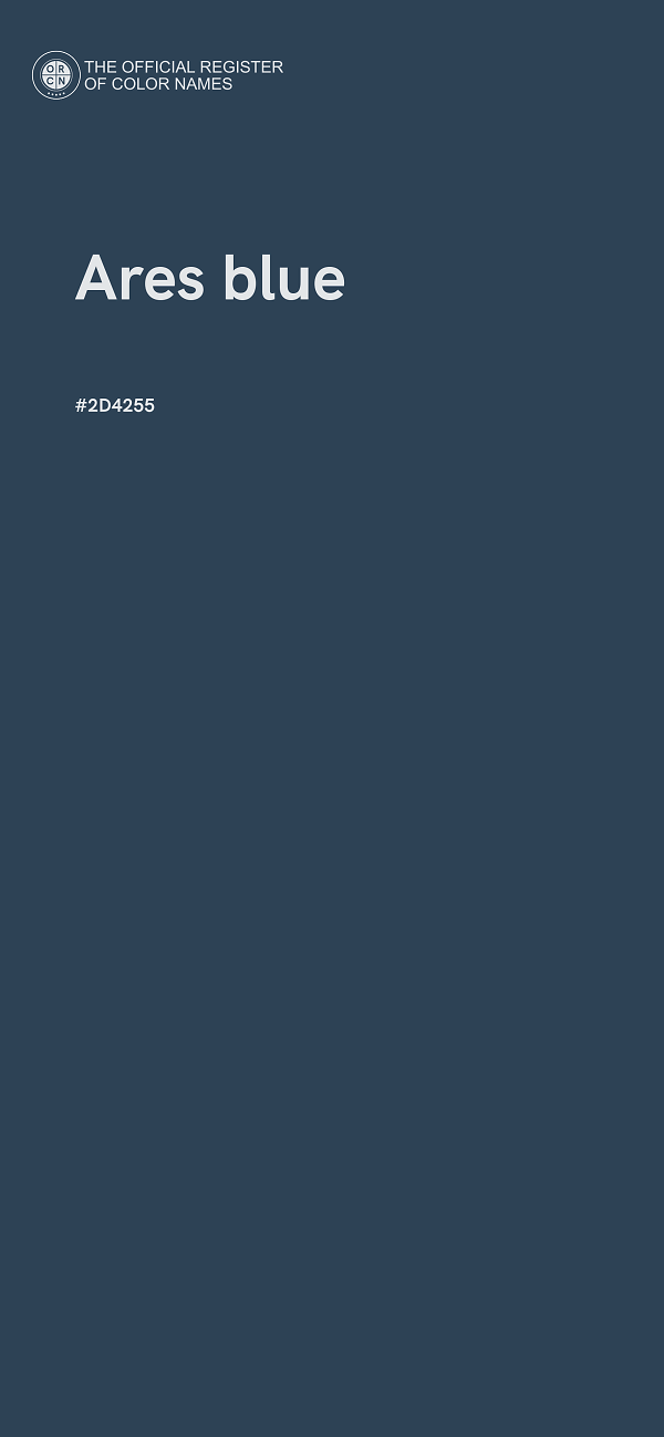 #2D4255 - Ares blue color image