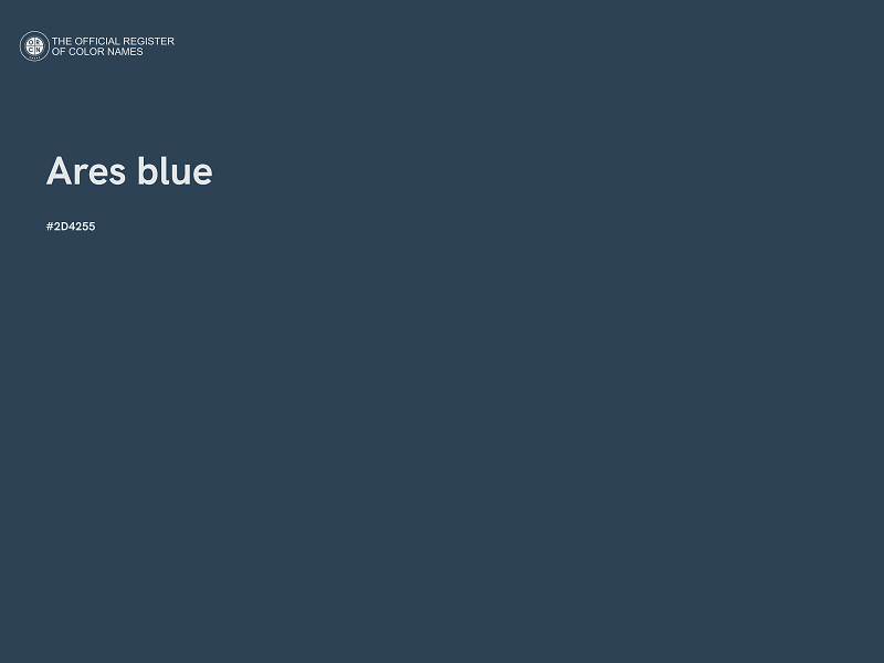 #2D4255 - Ares blue color image