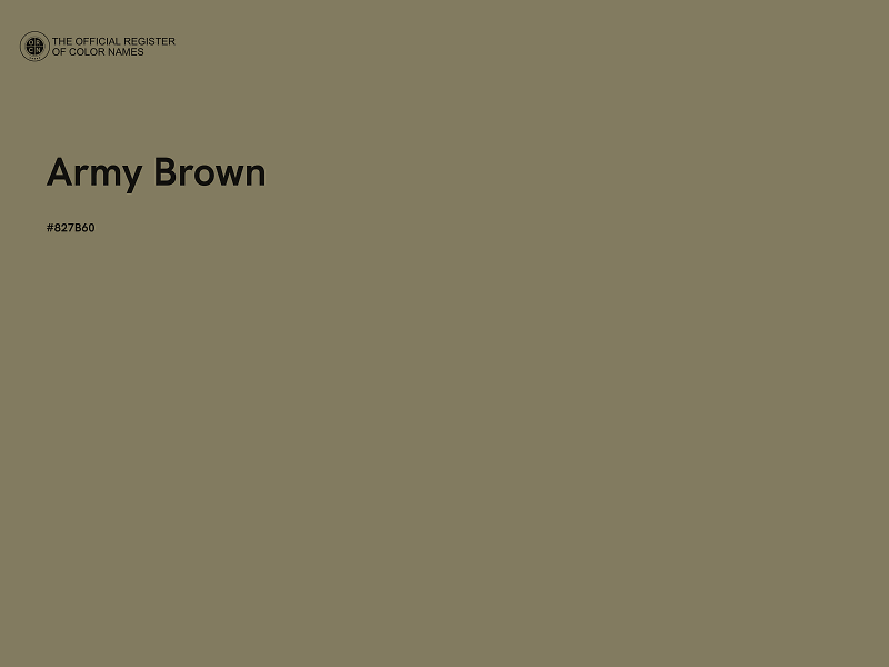 #827B60 - Army Brown color image