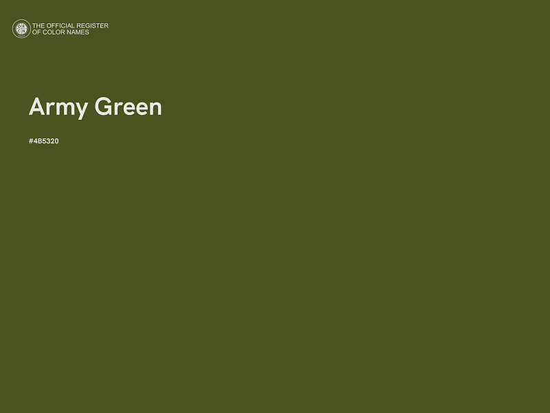 #4B5320 - Army Green color image