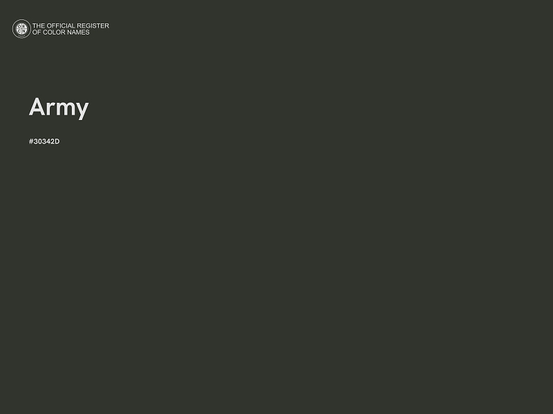 #30342D - Army color image