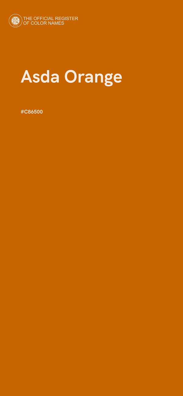 #C86500 - Asda Orange color image