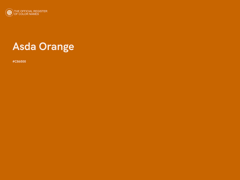 #C86500 - Asda Orange color image