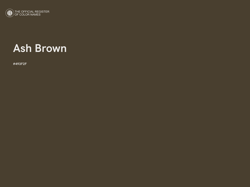 #493F2F - Ash Brown color image