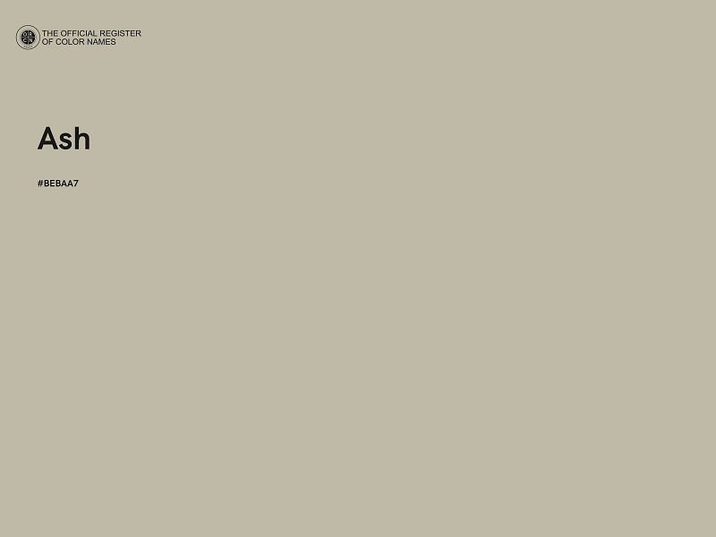 #BEBAA7 - Ash color image