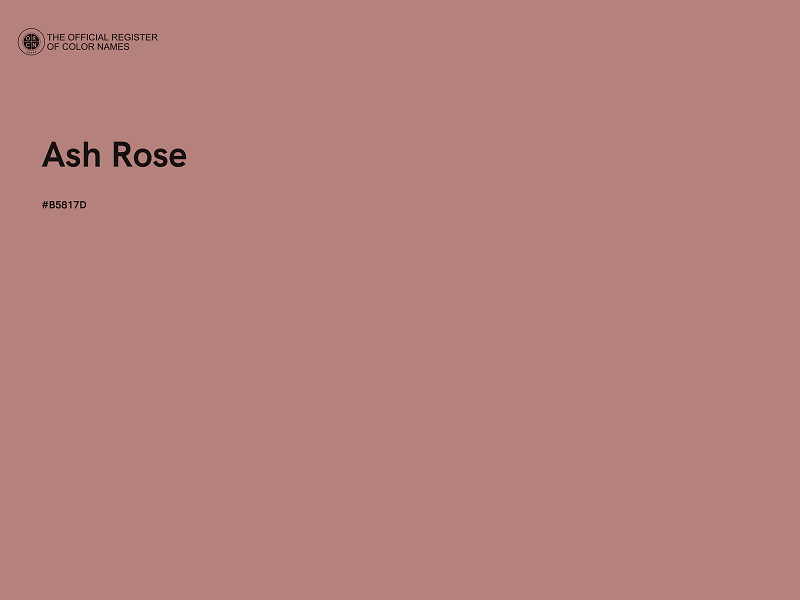 #B5817D - Ash Rose color image