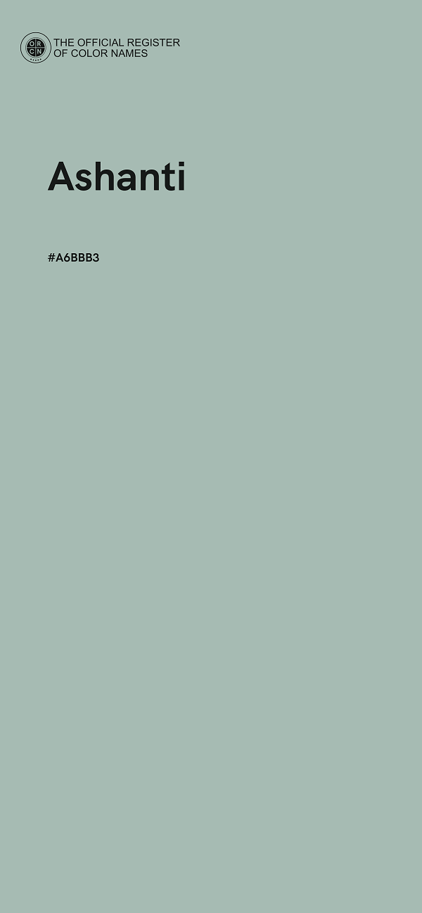 #A6BBB3 - Ashanti color image