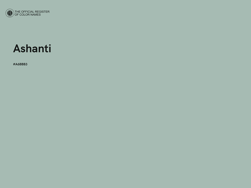 #A6BBB3 - Ashanti color image