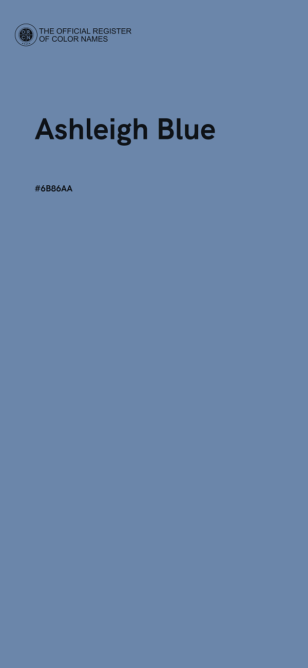 #6B86AA - Ashleigh Blue color image