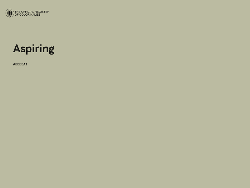 #BBBBA1 - Aspiring color image