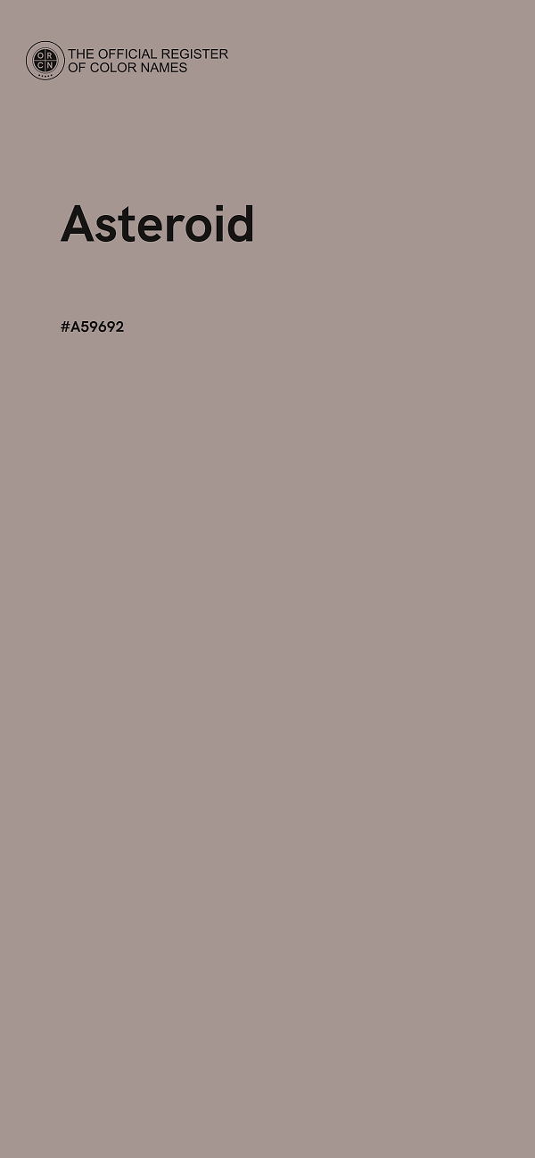 #A59692 - Asteroid color image