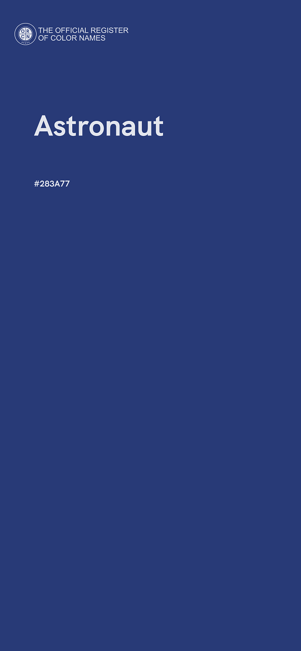 #283A77 - Astronaut color image
