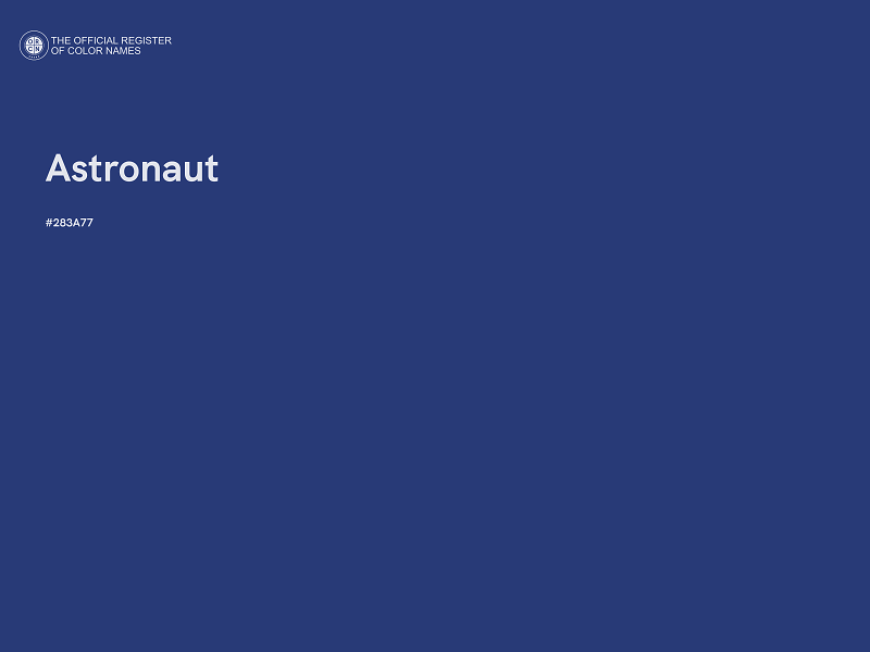 #283A77 - Astronaut color image