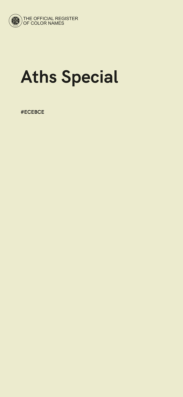 #ECEBCE - Aths Special color image