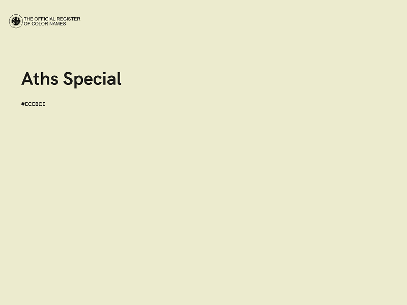#ECEBCE - Aths Special color image