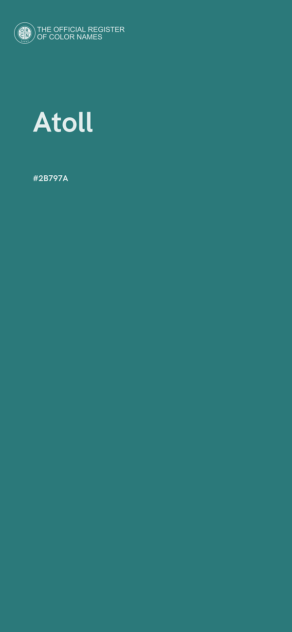#2B797A - Atoll color image