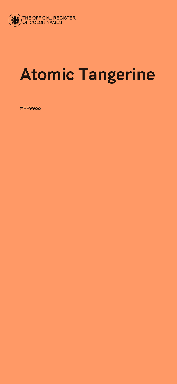 #FF9966 - Atomic Tangerine color image