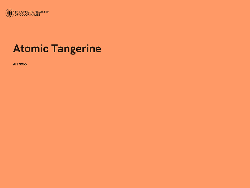 #FF9966 - Atomic Tangerine color image