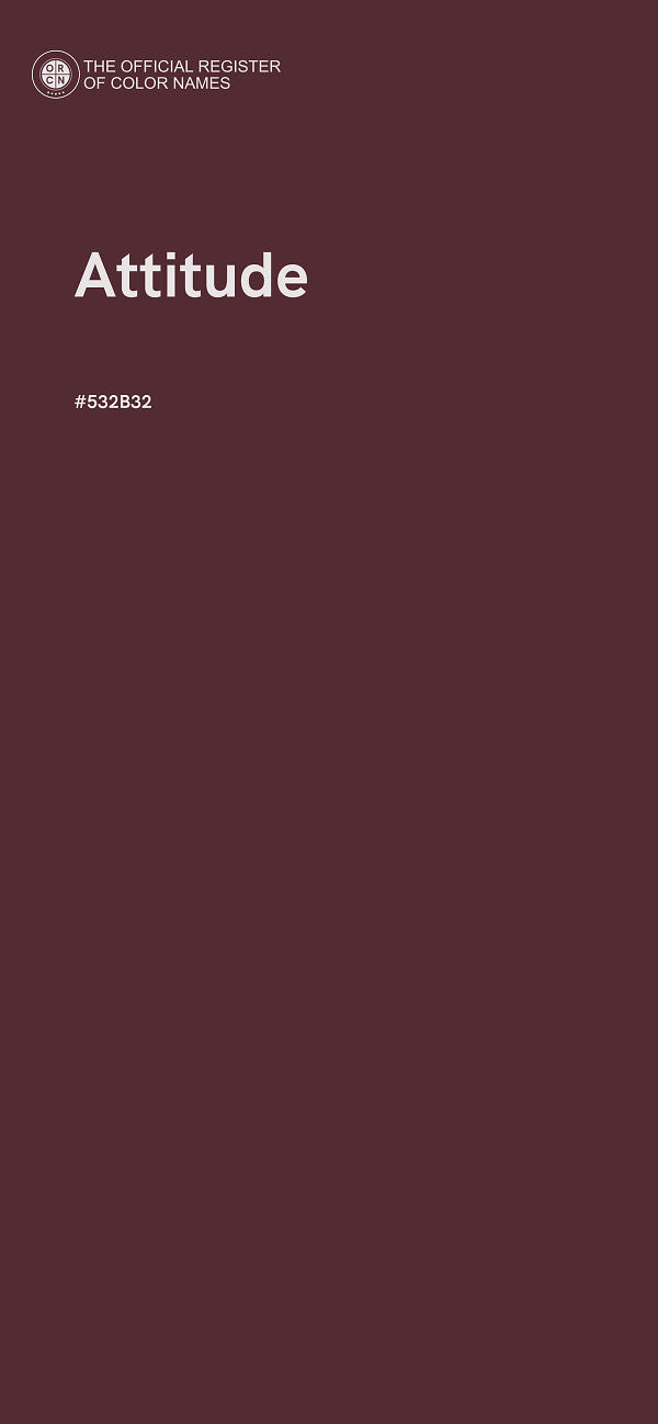 #532B32 - Attitude color image