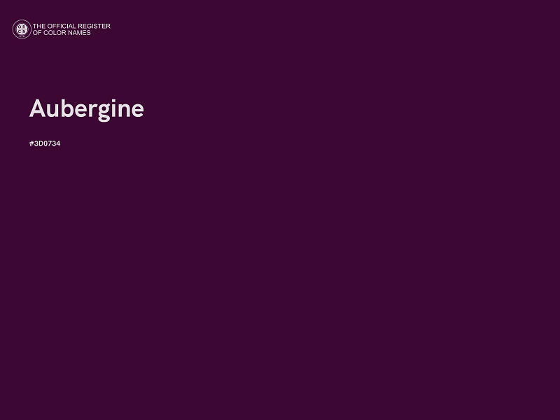 #3D0734 - Aubergine color image
