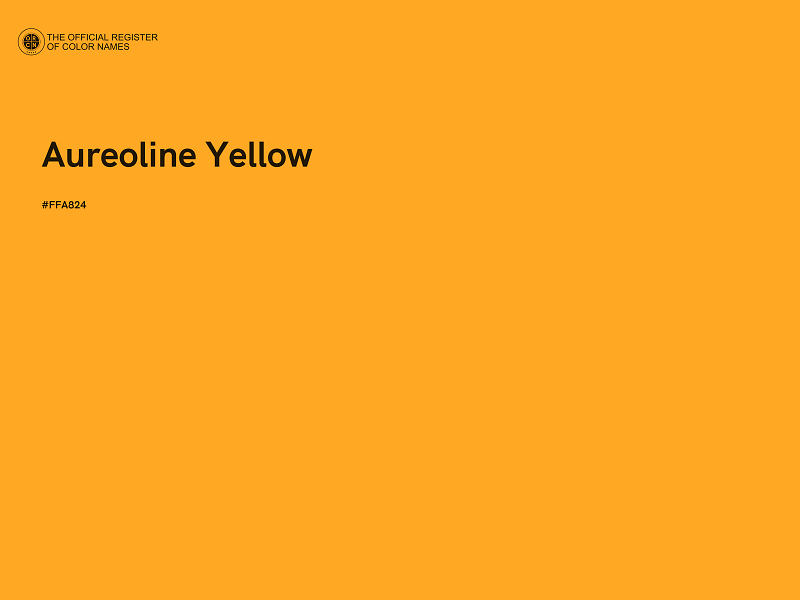#FFA824 - Aureoline Yellow color image