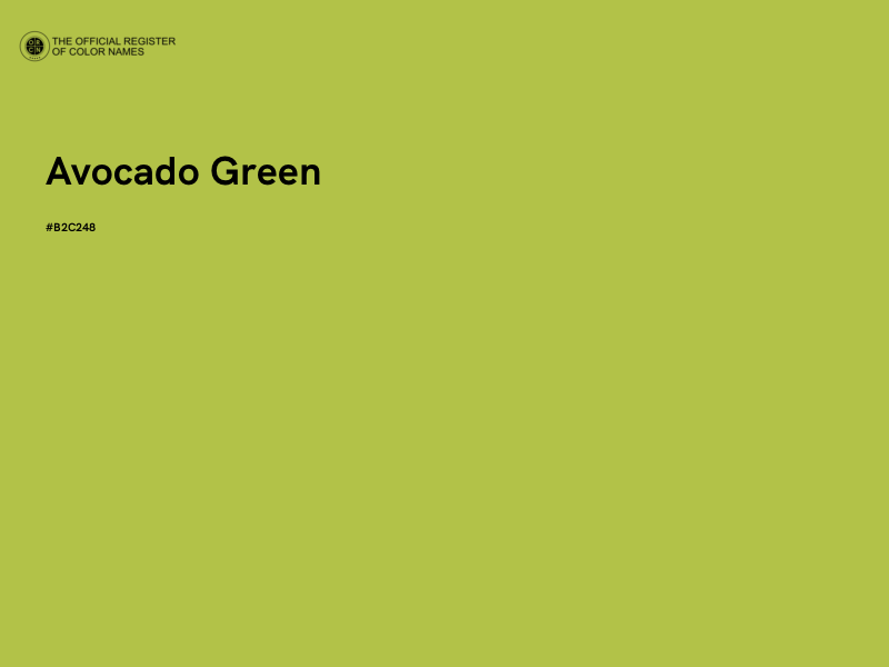 #B2C248 - Avocado Green color image
