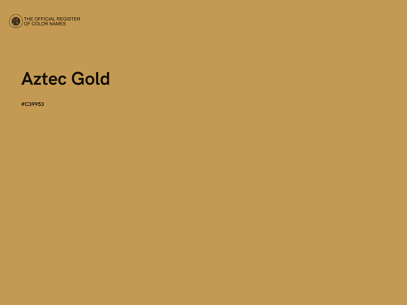 #C39953 - Aztec Gold color image