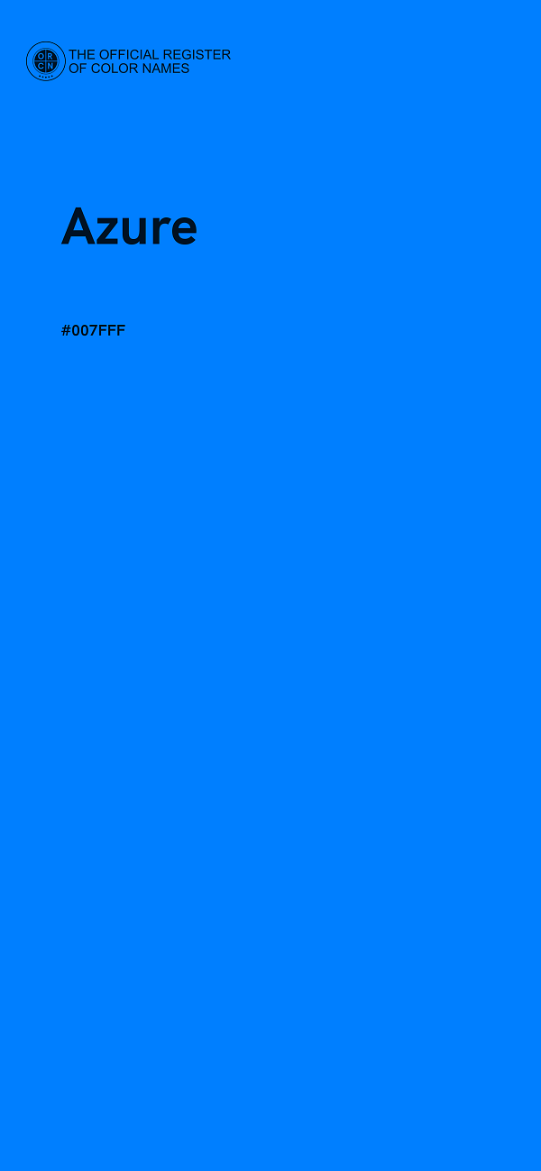 #007FFF - Azure color image