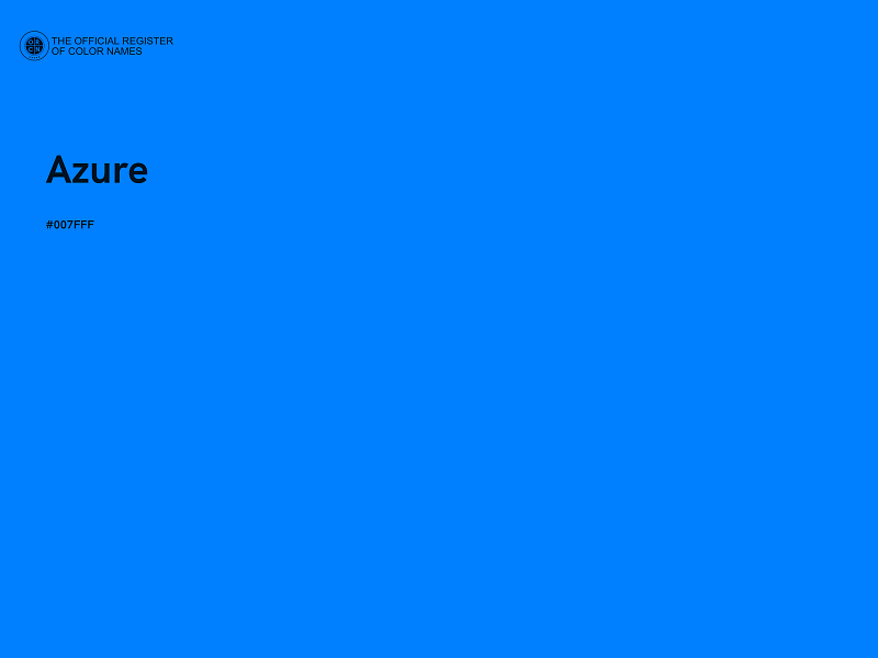 #007FFF - Azure color image