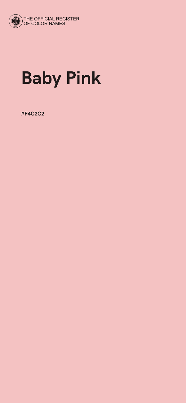 #F4C2C2 - Baby Pink color image