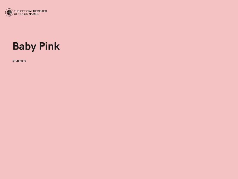 #F4C2C2 - Baby Pink color image