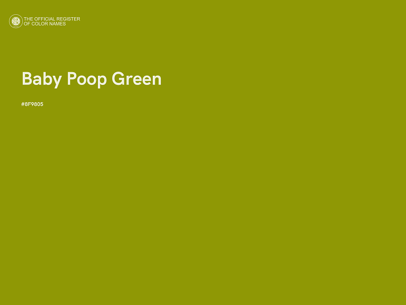 #8F9805 - Baby Poop Green color image