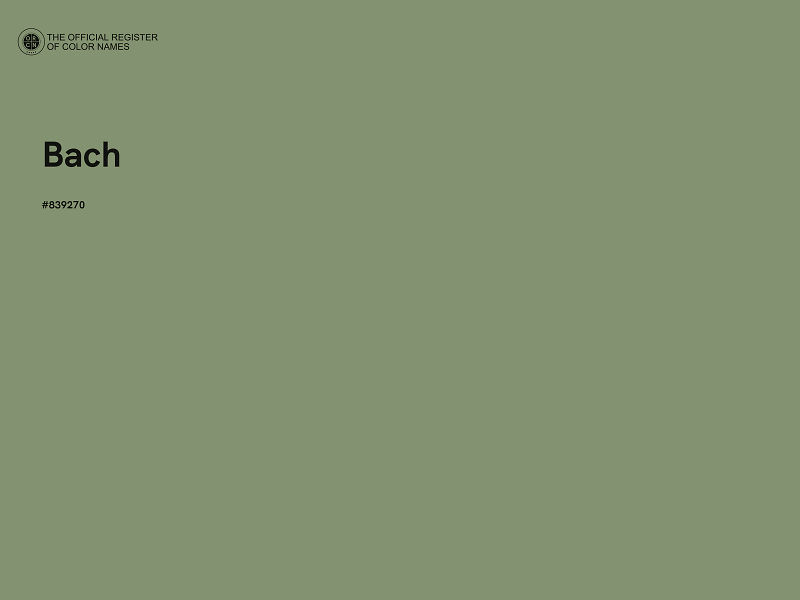 #839270 - Bach color image
