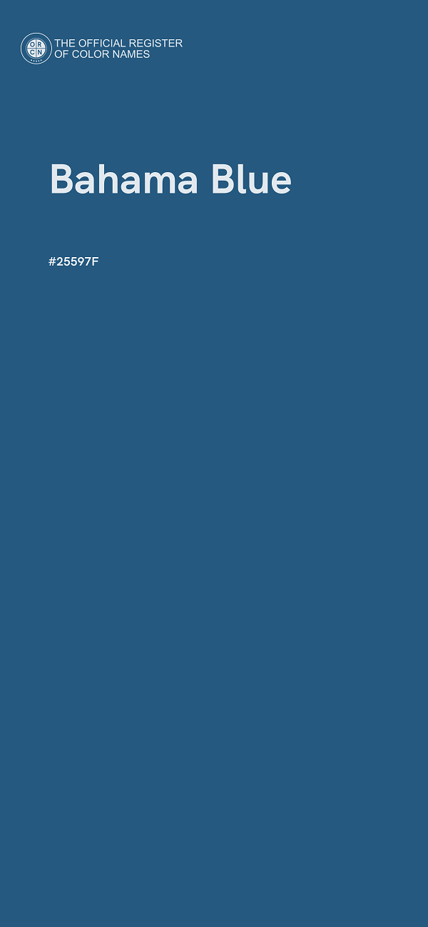#25597F - Bahama Blue color image