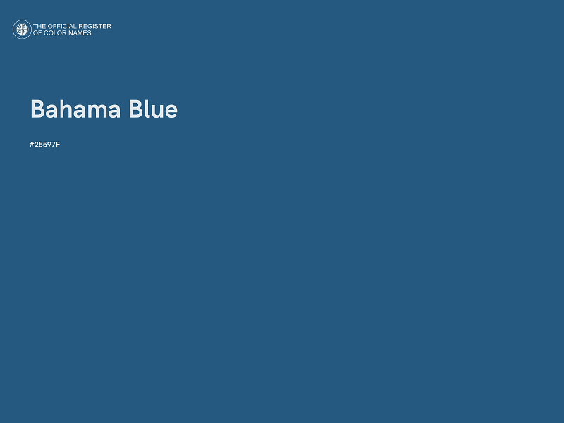 #25597F - Bahama Blue color image